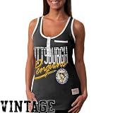 NHL Mitchell & Ness Pittsburgh Penguins Ladies Pre-Game Premium Tank Top - Black (Small)