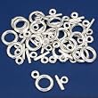 Plain Toggle Clasp Silver Plated Jewelry 15mm Approx 18