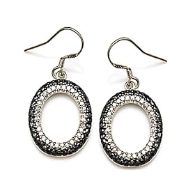 1.75 cttw 14k gold plated 925 Sterling Silver Oval Shaped Earrings - Gold Plated Silver