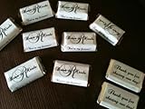 306 Monogram Wedding Candy wrappers/stickers/labels for miniature chocolate bars (Personalized Favors)