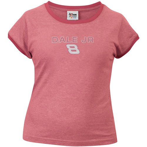 Buy Chase Authentics Dale Earnhardt, Jr. Road Rose Ladies Ringer Tee by Chase Authentics