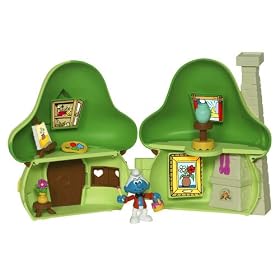The Smurfs - Painter Smurf's Mushroom House Playset