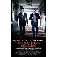 EXTRAORDINARY MEASURES - HARRISON FORD - US MOVIE FILM WALL POSTER - 30CM X 43CM