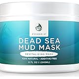 Dead Sea Mud Mask - 100% NATURAL Face Mask - Detoxifying & Skin Clarifying - Sacred Dead Sea Mud NO ADDITIVES or Fillers - Clears Skin - Restorative Anti Aging Mask - Imported from Israel - 240mL/8OZ