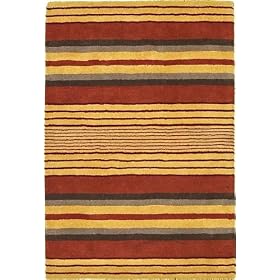 4'1 x 6'0 Cream Hand Tufted Wool Gabbeh Rug