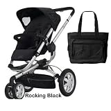 Quinny CV155RBKIT1 Buzz 3 Stroller - Rocking Black With a Diaper Bag