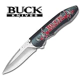Buck Drop Point Folding Knife w Gothic Logo by Buck