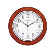 Chaney Instruments 11-Inch Wood Set & Forget Wall Clock