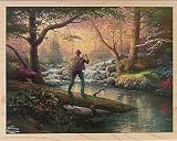 It Doesn't Get Much Better THOMAS KINKADE Wood Mounted Red Rubber Stamp by Cornish Heritage Farms