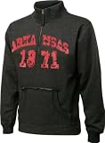 Arkansas Razorbacks Charcoal Collegiate Crush 1/4 Zip Fleece Sweatshirt