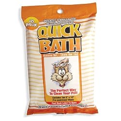 Quick Bath Wipes, Cat 10 ct