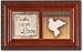 Faith, Hope, Love Petite Woodgrain Music Box Plays Amazing Grace