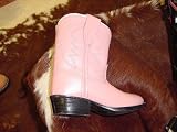 Old West Girl's Pink Cowgirl Boots