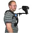 DV Video Camcorder Camera Shoulder Pad Pod Support Bracket - Fully adjustable to fit all video cameras with ergonomically designed comfortable fit