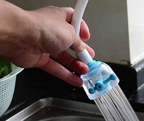 Adtobast 360 Rotate Swivel Faucet Nozzle Filter Adapter Water Saving Tap Aerator Diffuser Kitchen Accessories -Blue