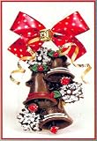 Christmas Bells & Snowflake Solid Milk Chocolate Ornament Gift (3.8 Oz)