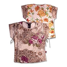 Sweetheart Jane - Girls Shirt- Short Sleeve Floral Top