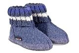 Haflinger Hauschuhe, Hüttenschuhe Paul, Wolle. Jeans, 47