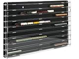 SORA N-Gauge Model Railway Display Case with black back-panel
