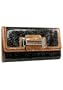 Women's Camden Brown/Black Synthetic Leather Tri-Fold Wallet: Brown/Black Tri-Fold Wallet