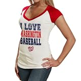 MLB Washington Nationals Baby Jersey Raglan Premium T-Shirt - White (Small)