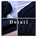 Women's Winter Beanie Warm Fleece Lining - Thick Slouchy Cable Knit Skull Hat Ski Cap(Navy blue)