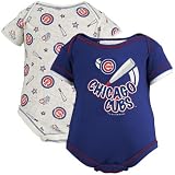 Chicago Cubs Newborn Home Run 2-Pack Creeper Set