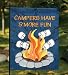 Camping Campers Have S'more Fun Mini Garden Flag Decor