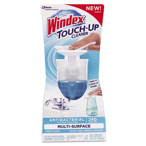 Windex Touch-Up Bathroom Cleaner Fresh Scent Bottle 10 Oz