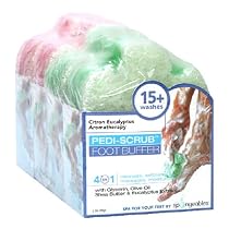 Spongeables Pedi-Scrub Foot Buffer, Citron Eucalyptus and Lavender Tea Tree Oil Aromatherapy, 4 Count,  2-Ounce Sponges
From Spongeables
