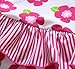 ALove Baby Girl's Floral One Piece Striped Ruffle Swimsuit 18-24 Months