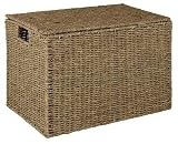 Seagrass Lidded Storage Box - single weave (L)