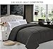 Elegant Comfort All Season Goose Down Alternative Double-Fill Comforter, Full/Queen, Gray
