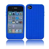 splash RaveSkin Rubberized Case for iPhone 4 AT&T and Verizon (BLUE)