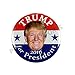 6-pack, 2016 DONALD TRUMP for PRESIDENT CAMPAIGN BUTTONS, 2.25