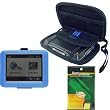 Garmin GPS Bundle Pack Combo: Blue Silicone Skin, Black EVA hard shell case, and a Screen Protector / Guard with Lint Cleaning Cloth for use with Garmin Nuvi 200, 250, 260, 270, 205, 255, 265T, and 275T models