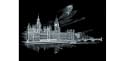 Engraving Art Famous-Big Ben