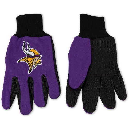 McArthur Sports Minnesota Vikings Sports Utility Glove- 2 Pairs One Size Fits Most