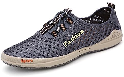 ZONIMen's Mesh Quick Drying Aqua Walking Running Hiking Driving Sneaker Water Shoes Slip on