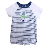 Absorba Baby-boys Newborn Knit Stripe Creeper, Multi, 0-3 Months