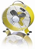 Exido 271012 Retro Ventilator - 23 cm gelb
