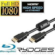 Rydges® RMT-PFK1 HDMI Premium Full-HD 1m 1 Meter Kabel vergoldet 2x Ferrit-Kern (1.4)