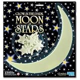 4M Glow-In-The-Dark Stars moon and stars pack of 10