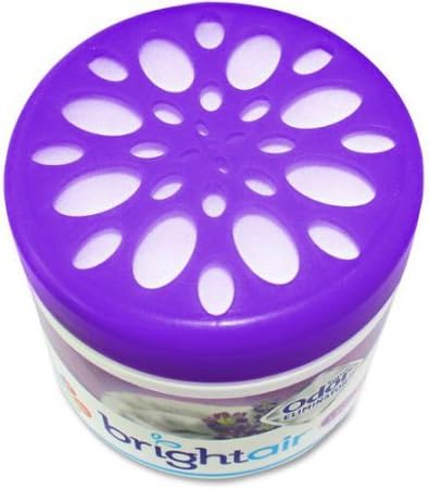 Bright Air Safe to use in basement garage, laundry room, kids' room, storage room, mud room under-cabinet garbage can Keep fresh Lavender & Fresh Linen Super Odor Eliminator, 14 oz
