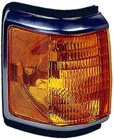 1987-1991 Ford Bronco & F-Series F150 F250 F350 F450 Pickup Truck Corner Park Light Turn Signal Marker Lamp (with Chrome Trim) Right Passenger Side (1987 87 1988 88 1989 89 1990 90 1991 91)
