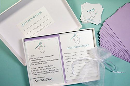 Magical Tooth Fairy Letter &amp; Record Kit for Parents in Purple