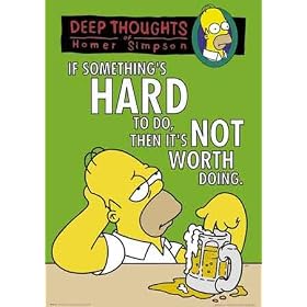 Laminated Homer Simpson, Deep Thoughts The Simpsons TV 64x90cm Poster