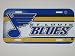 ST. LOUIS BLUES Officially Licensed Team Colored Logo Plastic LICENSE PLATE