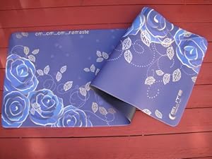 Premium Yoga Mat and Pilates Mat by Elite Trend, Non Slip for Hot Yoga, Eco Friendly Yoga Mat, Best PER Yoga Mat, Thick Exercise mats. Rose Flower Power Design - Super Soft - Durable - Yoga Mat Bag Included - Namaste 100% Satisfaction Guaranteed.