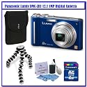 Panasonic Lumix DMC-ZR1 12.1MP Digital Camera w/ Leica 8x Optical Zoom Lens + Joby Gorillapod Flexible Tripod + Transcend 8 GB SDHC Class 6 Card + PerFect Fit Digital Camera Case